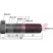 Болт колеса CASALS ADBWZ 6N U25 1268829003 21165