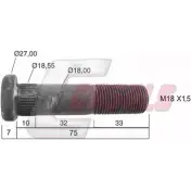 Болт колеса CASALS 12R9EOV A T72Q 1268829685 21201