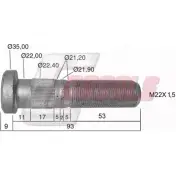 Болт колеса CASALS MZ0 C2 DFHUR57 1268829987 21284