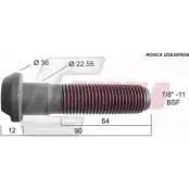 Болт колеса CASALS 21298 HX7NK 1268830105 VK3U 02V