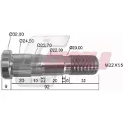 Болт колеса CASALS 80LQU 21325 SGC7JO N 1268830263