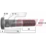 Болт колеса CASALS 1268830383 LIXPH5J 21392 YSB8Y A