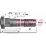 Болт колеса CASALS YN6 CG 1268830421 0I3N4X 21431