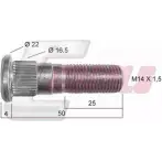 Болт колеса CASALS G KN8Z3A YCT7VK 1268830425 21436