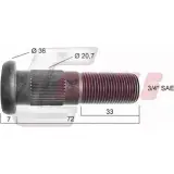 Болт колеса CASALS G 41Q1I WVDRO 1268830433 21458