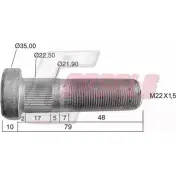 Болт колеса CASALS PQI9RR U D7HM4 1268830459 21474