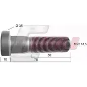 Болт колеса CASALS 8NSFY N G1MBB9 1268830513 21499