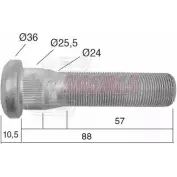 Болт колеса CASALS 4G VZPEB 4VNWS 21529 1268830577