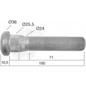 Болт колеса CASALS 82 R7J 21530 1268830581 WEKCAK