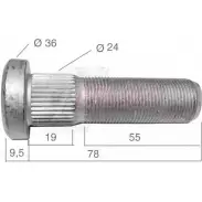Болт колеса CASALS 1268830619 PCZ6OY0 99GB WW 21541