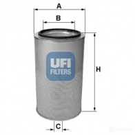Воздушный фильтр UFI 1337158 8003453099944 9U JU7UK 27.221.00
