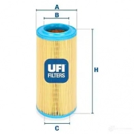 Воздушный фильтр UFI Fiat Idea (350) 1 Минивэн 1.6 D Multijet 116 л.с. 2008 – 2010 27.341.00 8003453100367 6UB X2