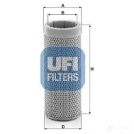 Воздушный фильтр UFI 1437891168 1CRP S8 27.D41.00