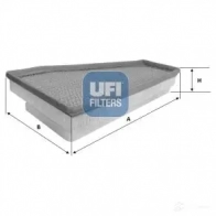 Воздушный фильтр UFI X 1DI1 30.600.00 1338140 8003453139190