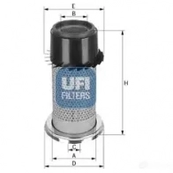 Воздушный фильтр UFI 27.181.00 N6RR Y9 1337126 8003453099548