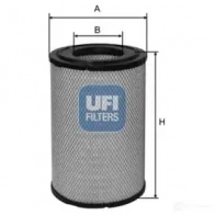 Воздушный фильтр турбины UFI 8003453100442 I2PS D 1337181 27.264.00