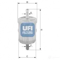 Топливный фильтр UFI XPI LJ 31.001.00 1338345 8003453152519 - Изображение 5