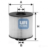 Топливный фильтр UFI 1336874 HX65 4B 26.017.00 8003453089044