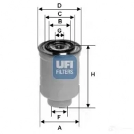 Топливный фильтр UFI 8003453060876 24.392.00 1336508 MRV OUQ