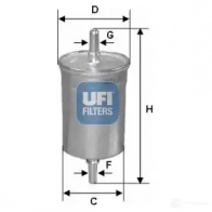 Топливный фильтр UFI 1436794644 5T6D 3JC 31.740.03 - Изображение 5