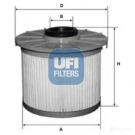 Топливный фильтр UFI 1437890946 G5 0G22G 26.131.00