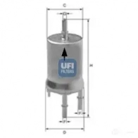 Топливный фильтр UFI 95WT A 31.853.00 8003453156081 Audi A3 (8P) 2 2003 – 2012