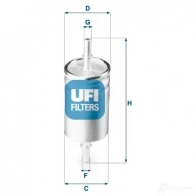Топливный фильтр UFI 1418094860 31.941.00 8003453156203 KD6N Q