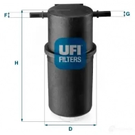 Топливный фильтр UFI 1336429 8003453062566 B GA2E04 24.144.00