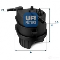 Топливный фильтр UFI 24.343.00 N5 Z4T 8003453061279 1336464 - Изображение 5