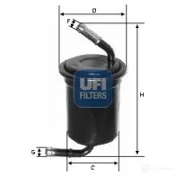 Топливный фильтр UFI 1338529 31.664.00 8003453154421 IA0C 2