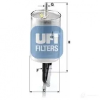 Топливный фильтр UFI 31.A06.00 FUK1P 8 1436794641