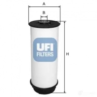 Топливный фильтр UFI 8003453089495 26.080.00 1215222427 W HQ32G - Изображение 6