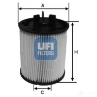 Топливный фильтр UFI 5WDG 3 8003453089112 1336880 26.023.00