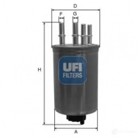 Топливный фильтр UFI 1336420 61XF L 8003453062306 24.130.00
