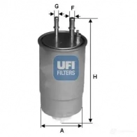 Топливный фильтр UFI 24.ONE.01 1336583 X7 I4E 8003453061330 - Изображение 5