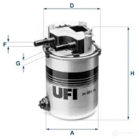 Топливный фильтр UFI FC54 K 24.095.04 Nissan