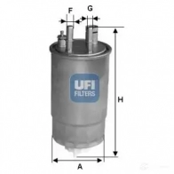 Топливный фильтр UFI Y KHVJH 1336585 24.ONE.03 8003453061569
