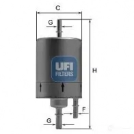 Топливный фильтр UFI Audi N ICJX 8003453156104 31.919.00