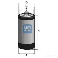 Масляный фильтр UFI KPT9 LV Subaru Legacy (BE) 3 Седан 2.0 AWD (BE5) 280 л.с. 2002 – 2003 8003453043596 23.288.00
