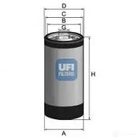 Масляный фильтр UFI KPT9 LV Fiat Grande Punto (199) 1 Хэтчбек 1.4 ELx Flex 86 л.с. 2007 – 2012 8003453043596 23.288.00