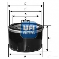 Масляный фильтр UFI 8003453044333 CD 1KG Audi A6 (C6) 3 2004 – 2010 23.480.00