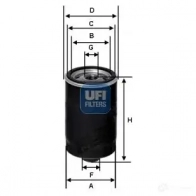 Фильтр АКПП UFI 23.104.00 2 6JWN 8003453040090 1336078