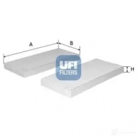 Салонный фильтр UFI 53.239.00 8003453172067 T YRSHOP 1338883 - Изображение 2