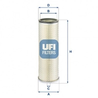 Воздушный фильтр UFI DD T3N 27.D66.00 1440071391