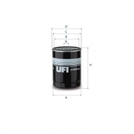 Масляный фильтр UFI 1440071518 23.654.00 BE2T OF