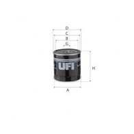 Масляный фильтр UFI HQA 3I 23.751.00 1440071520
