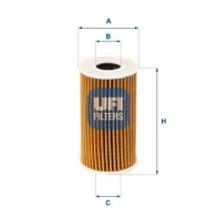 Масляный фильтр UFI 1440071522 38TWR QC 25.223.00