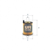 Масляный фильтр UFI 1440071527 25.253.00 X4WXV 4