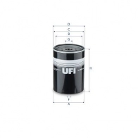 Топливный фильтр UFI 1440071590 24.256.00 8T8M Q