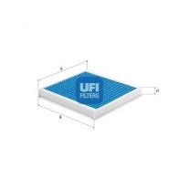 Салонный фильтр UFI Smart Fortwo (451) 2 2007 – 2014 34.176.00 B QQO87U